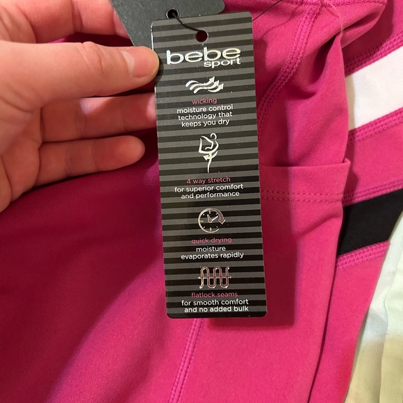 NWT BEBE SHOP SPORT LEGGINGS - Picture 3 of 7